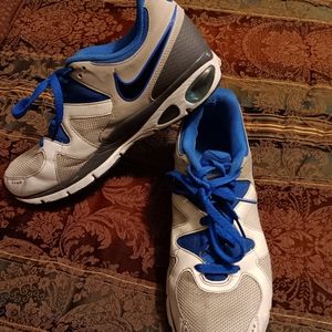Nike White and Blue Athletic Shoes